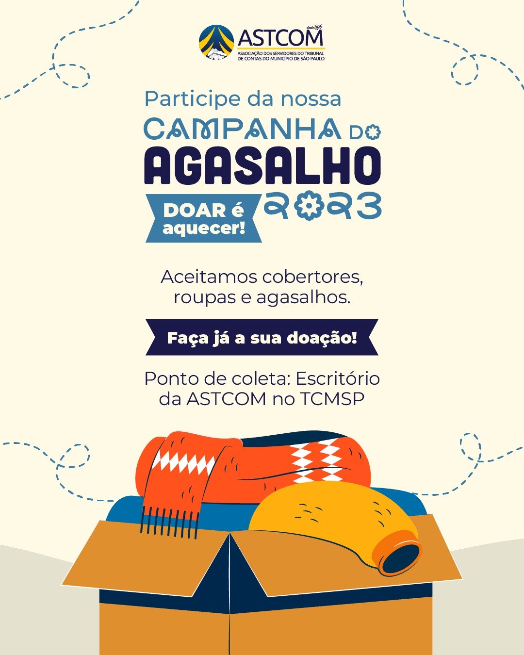 Participe Da Nossa Campanha Do Agasalho Astcom